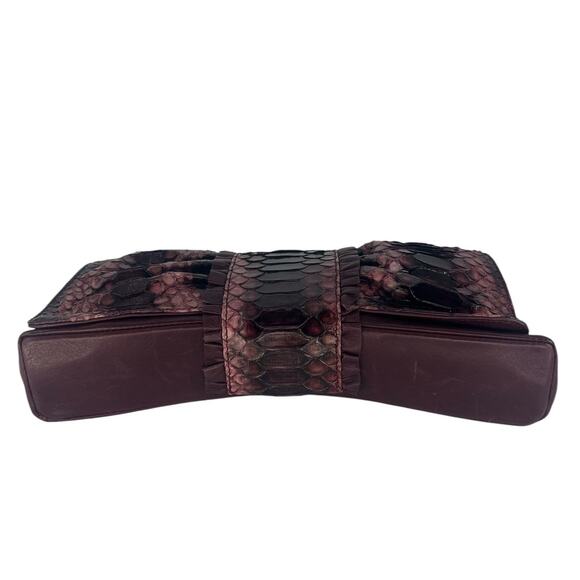 LAI Real Python Skin Leather Clutch - Picture 6 of 13